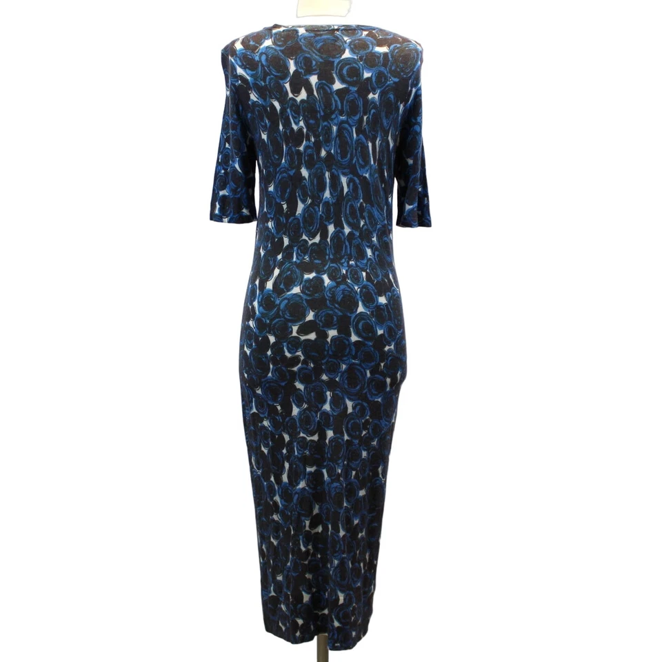 Love Moschino Mujer US 6 Abstracto Floral Suéter Vestido Azul Gris Blanco Foto 2 de 4