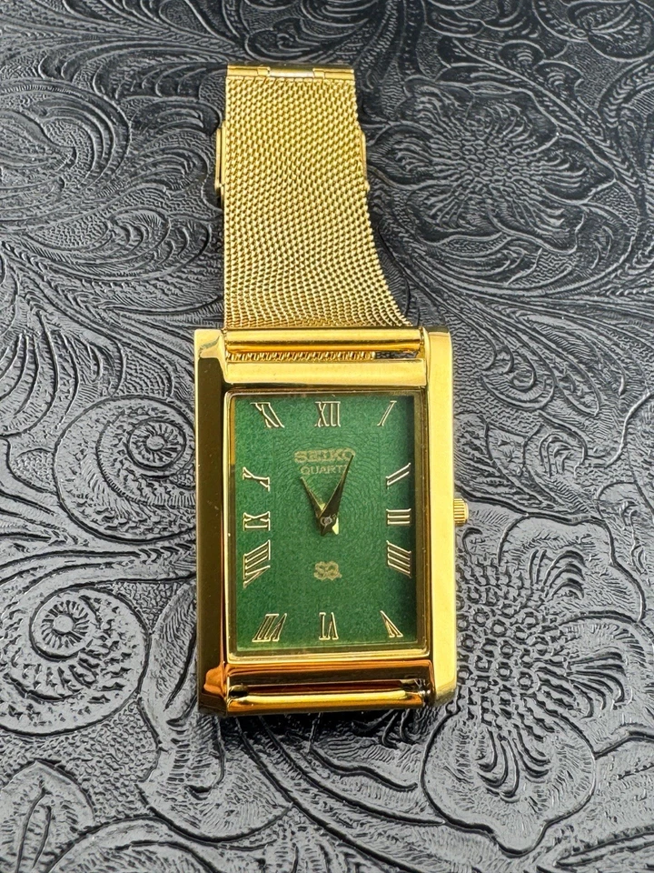 GOLD GREEN Vintage Seiko Slim Quartz Men’s Wrist Watch - Image 4 of 4