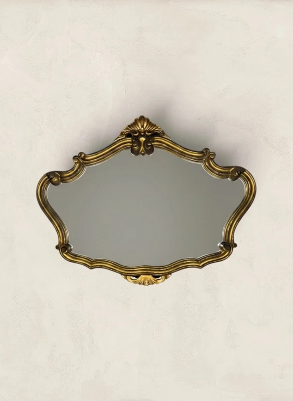 English gilt wall mirror