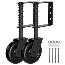 4.3" Spring Loaded Gate Caster Wheel with Bearing, Heavy Duty Gate Wheels wit...