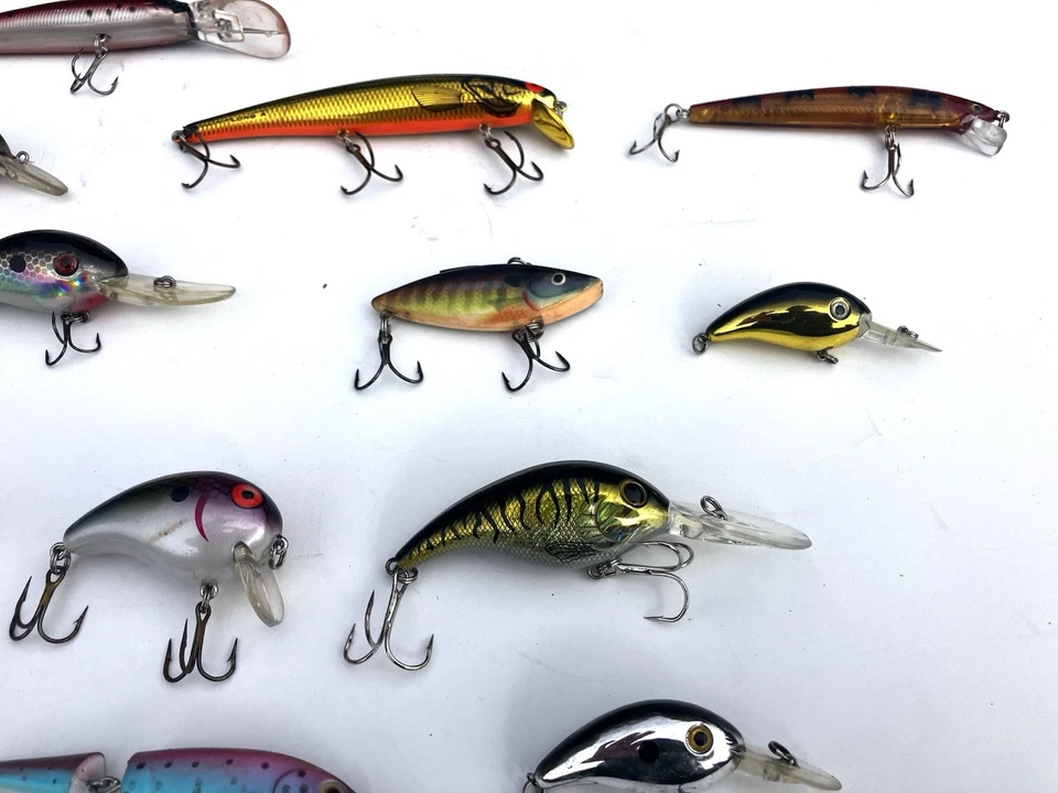 20+ Señuelos Crankbait de marca - aguas profundas y poco profundas - algunos nuevos Foto 4 de 4