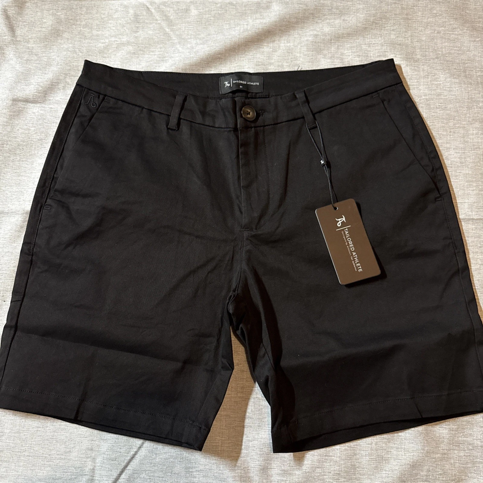 Athletic Fit Chino Shorts 7” In Black- Brand- Tailored Athletic
Opens in a new window or tab
