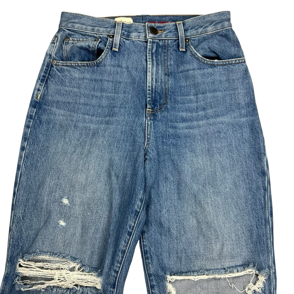 Alice + Olivia Jeans Womens 29x28 Blue Wash Amazing High Rise Boyfriend - Image 3 of 4