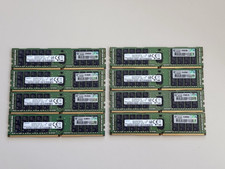 Lot of 8 IDENTICAL SAMSUNG HP 809083-091 32Gb TOTAL 256Gb 2Rx4 PC4-2400T ECC