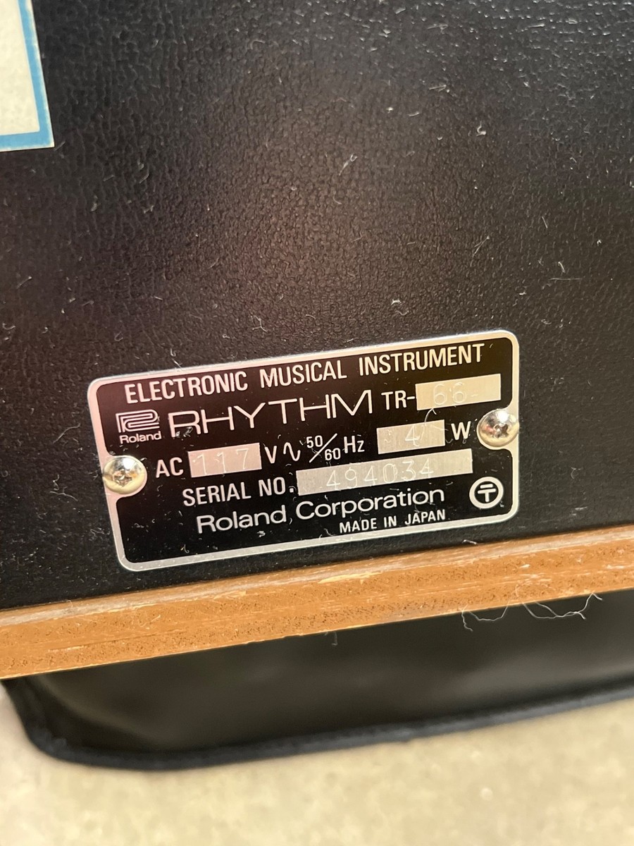 Roland Rhythm Arranger TR-66 Analog Drum Machine Made in Japan