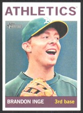2013 Topps Heritage Brandon Inge Oakland Athletics #394