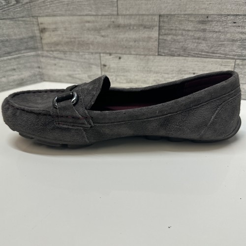 Mocassino da guida moc Cynthia Rowley donna 6,5 M Seeker pelle scamosciata antracite - Foto 12 di 14