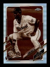 2021 Topps Chrome Sepia Refractor #83 Lewin Diaz Miami Marlins Baseball Card
