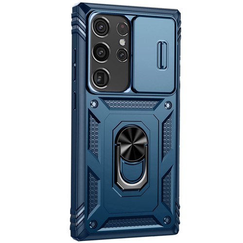 Funda protectora de pantalla con soporte a prueba de golpes para Samsung Galaxy S21 Ultra 5G FE - Imagen 6 de 55