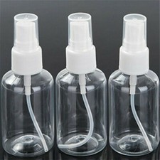 3Pcs Spray Bottiglia Ricaricabile Plastica Vuota Profumo Nebulizzatore Clear