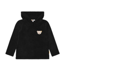 Steiff fleece hoddie/hooded sweat, dark blue size 110-116