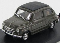 Modellauto Statisch Diecast Fiat 600D Wandelbar Geschlossen 1960 Beige 1/43