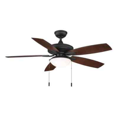 Hampton Bay Gazebo III 52 in. Indoor/Outdoor Wet Rated Natural Iron Ceiling Fan