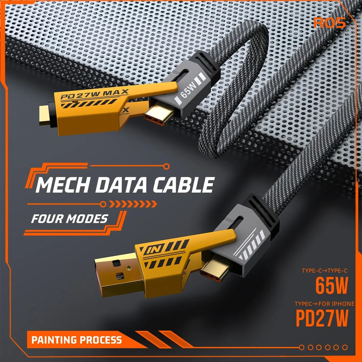 QC 3.0 Meervoudige USB-oplader met 4 poorten, Quick Charger 3.0, compatibel met alle mobiele telefoons Samsun Galaxy, Note, Xiaomi, Huawei