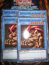 YU-GI-OH! PLAYSET (LOT DE 4) SUPER LION DE GUERRE SBTK-FR030 MINT NEUF EDITION 1