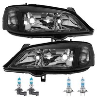 Halogen Scheinwerfer Set H7 FüR Opel Astra G Cabriolet CC Coupe Inkl. Lampen