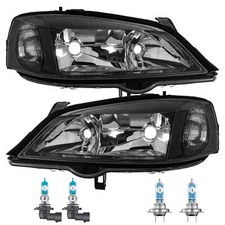 Halogen Scheinwerfer Set H7 für Opel Astra G Cabriolet CC Coupe inkl. Lampen