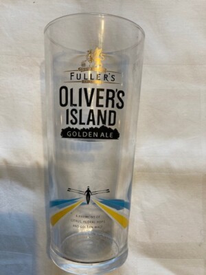 Oliver's Island Golden Ale, Fuller's, Pint Beer Glass UK
