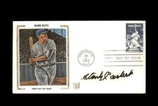 Stanley Coveleski PSA DNA Signed FDC 1983 First Day Cover Cache Babe Ruth Autogr