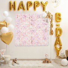 Artificial Flower Wall Background Silk Rose Flower Panels Wedding Backdrop Decor
