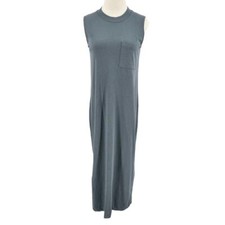 Everlane Womens The Long Weekend Sleeveless Tank Midi Dress Blue Gray Size XS