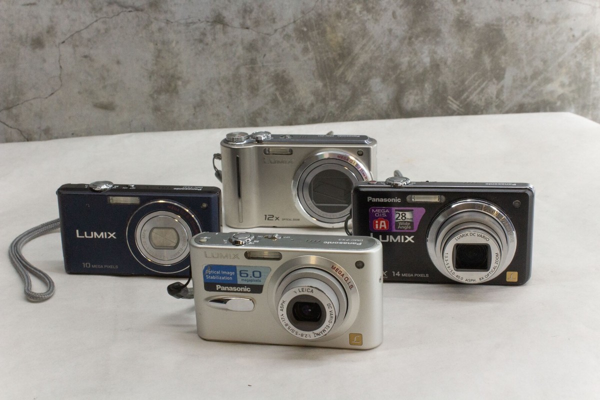 LUMIX ジャンク品×4個 Lot of 4 Panasonic Lumix Cameras - Broken - sold AS IS, For Parts