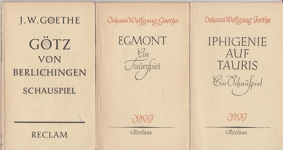 Goethe: Schauspiele (Reclam-UB, 3 Bändchen)   1956-1957 - Bild 1 von 1