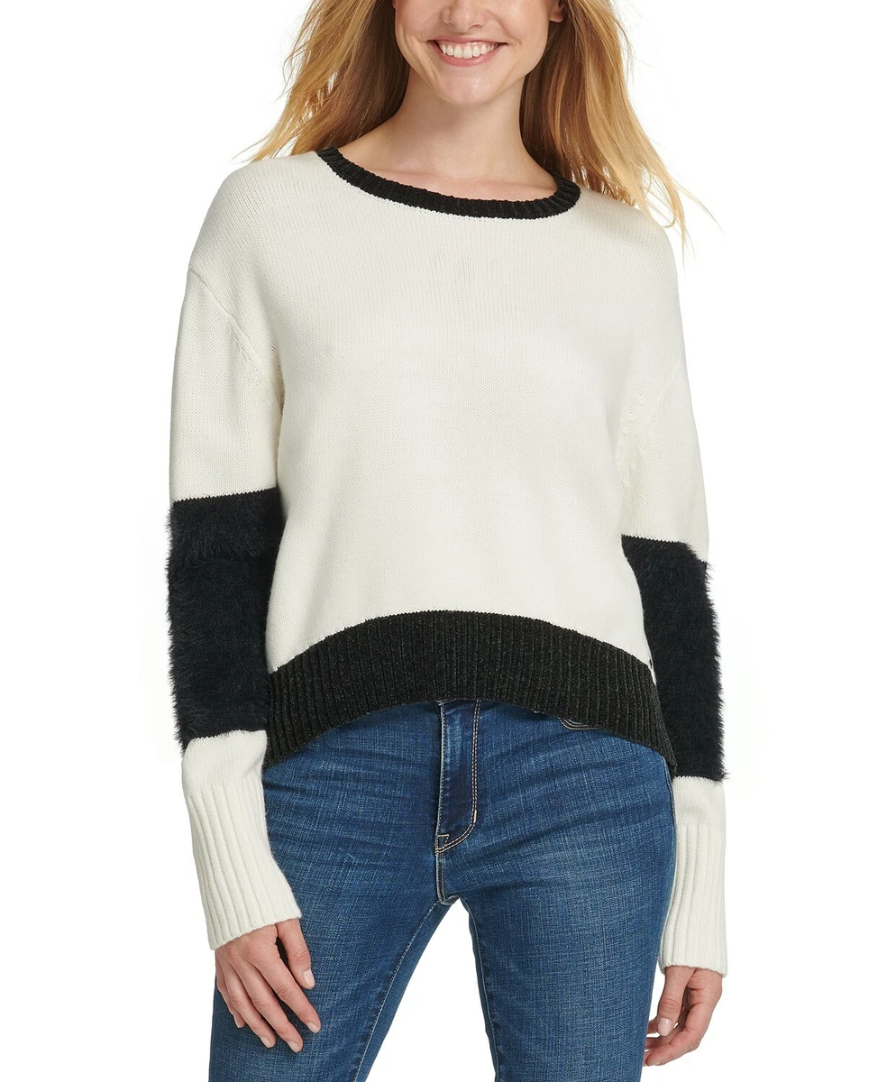 Dkny Oversized Eyelash-Trim Sweater MSRP $99 Size XS # CL 69 Blm | eBay
