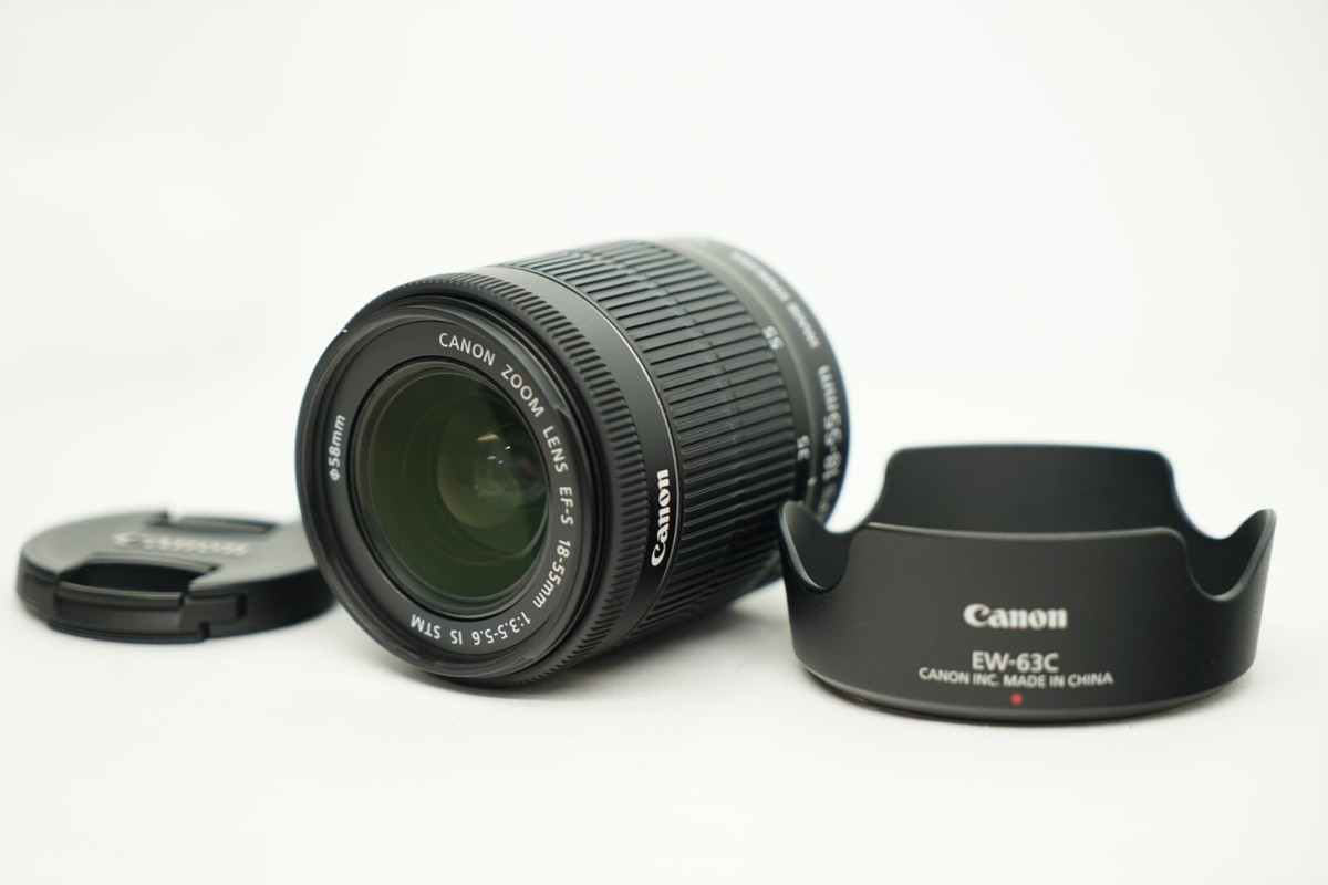 Mint Hood] Canon EF-S 18-55mm f/3.5-5.6 IS STM Lens From