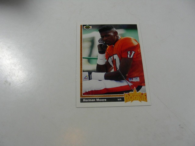 Herman Moore 1991 Upper Deck STAR ROOKIE Card 17 EBay
