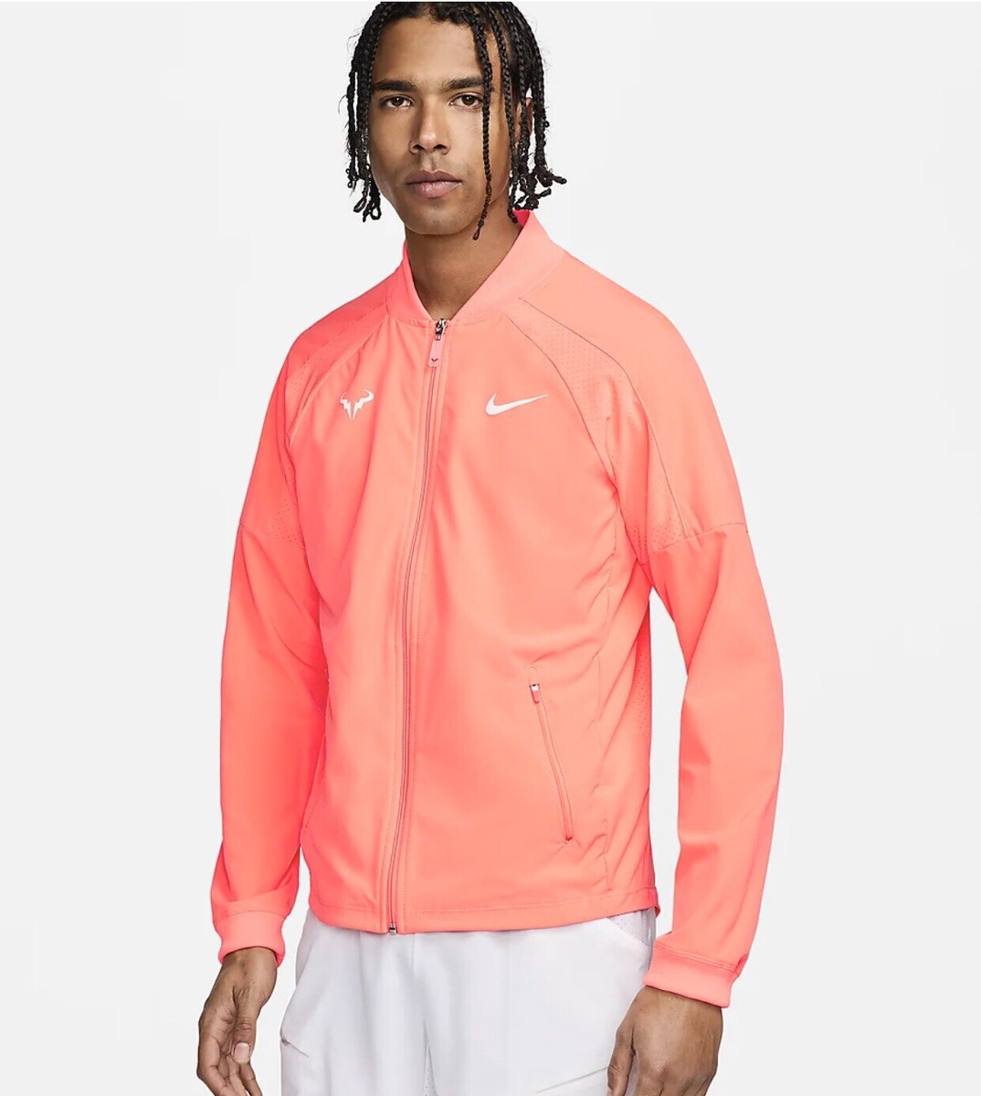 Nike Dri-FIT Rafa Nadal Tennis Jacket DV2885-854 Orange Blast
