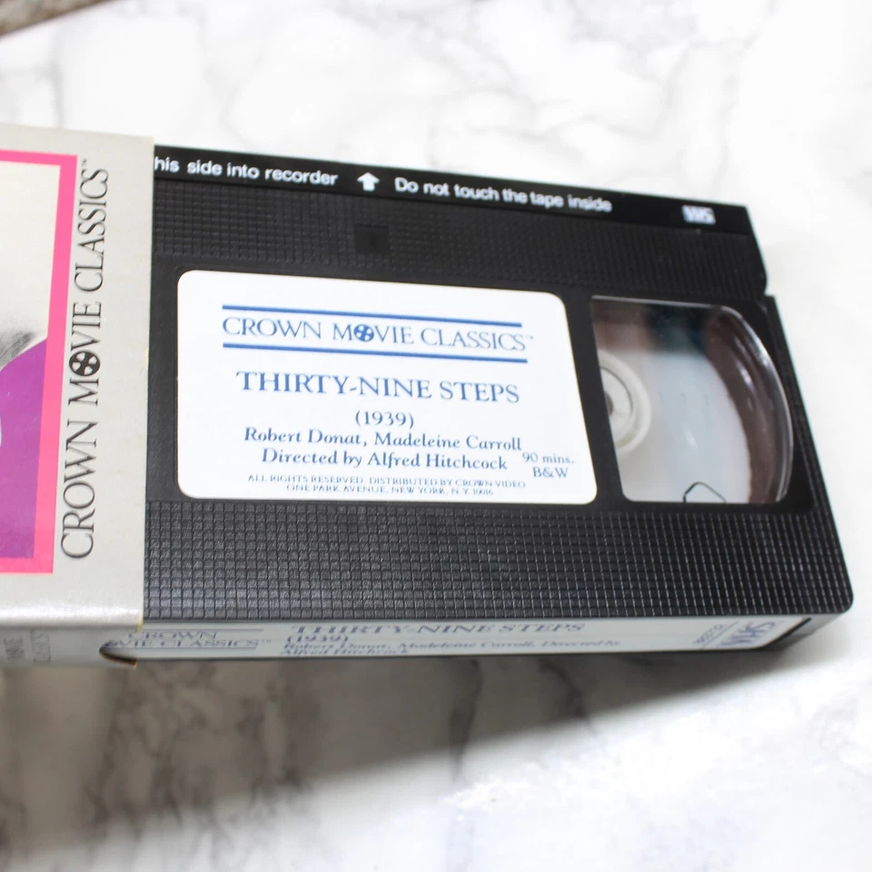 Alfred Hitchcock's The 39 Steps VHS Robert Donat Madeleine Carroll Foto 4 de 4