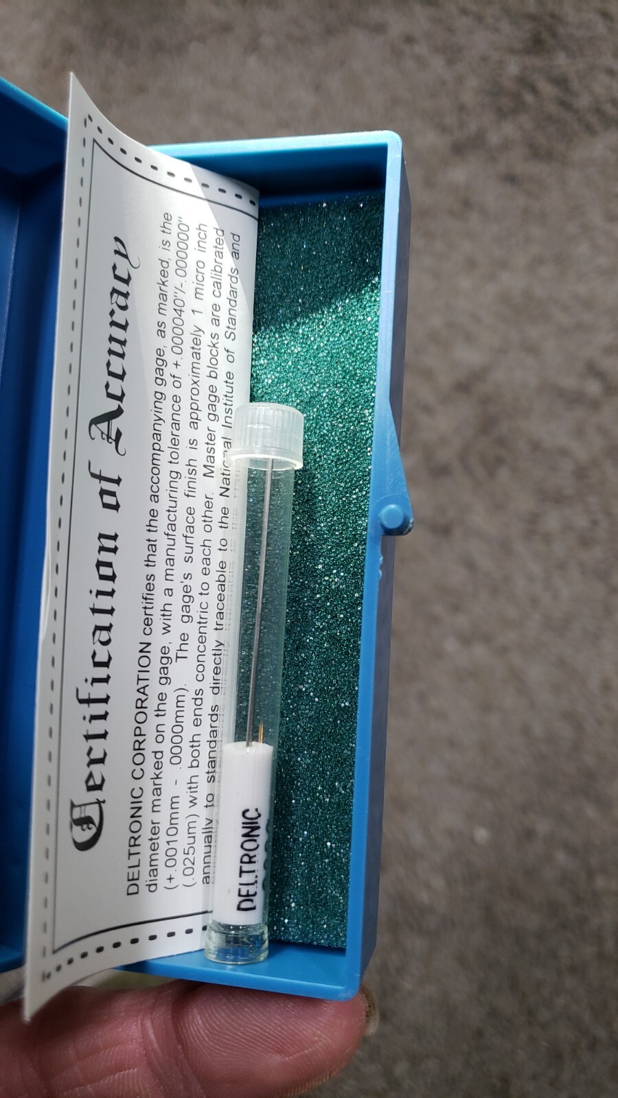 NICE LOT of 4 Deltronic Gage Miniature Plug pin GO w/ case .0288 .0282