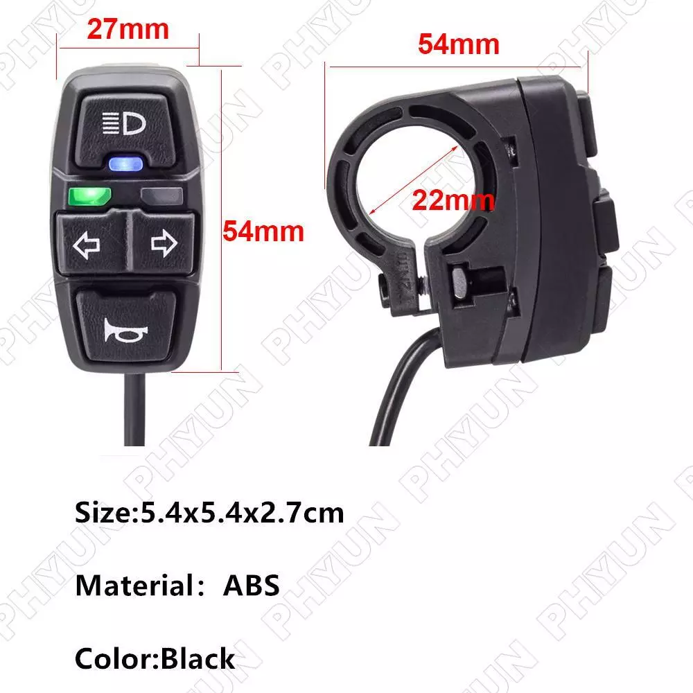 Light switch for best sale bike
