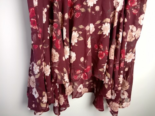 Joanna Hope Women`s Skirt Size UK-30 US-26 EUR-58 Floral Burgundy/Multicoloured - Picture 2 of 5