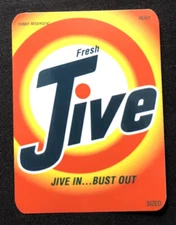 FRESH JIVE STICKER “JIVE IN BUST OUT “ 3“ X 4“￼ VINTAGE 1991 LOS ANGELES GLOSSY!