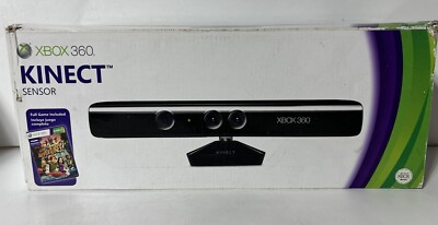 Xbox 360 Kinect Sensor Bar With Original Box NO Games 885370145106| eBay
