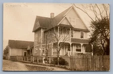 CLADDER PA STREET SCENE ANTIQUE REAL PHOTO POSTCARD RPPC