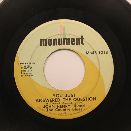 Country Dolly Parton Rare 45 John Henry Iii And The Country Blues - Mathilda (I - Picture 2 of 2