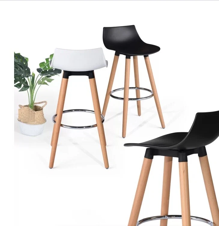 2 x Bar Stools Modern Breakfast Bar Kitchen Padded Barstool Kitchen Dining Chair - Image 3 of 4