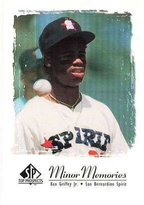 2000 Upper Deck SP Top Prospects Minor Memories Ken Griffey Jr JR1 & JR2   LOT