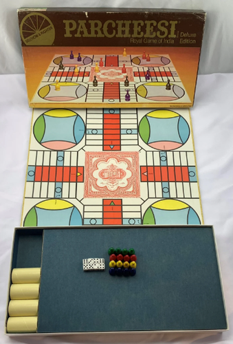 1982 Parcheesi Game Deluxe Edition by Selchow & Righter Complete in Great Cond