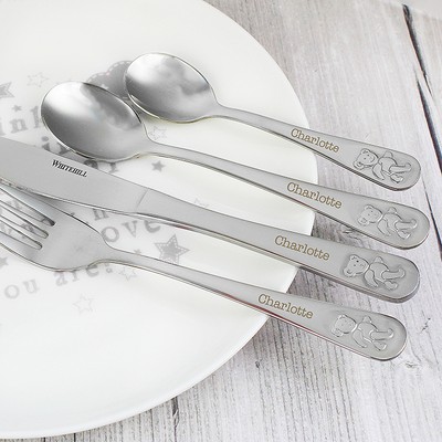 personalised cutlery set for baby