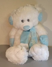 Winter White Polar Bear Plush. 16" Long. Kids Preferred.