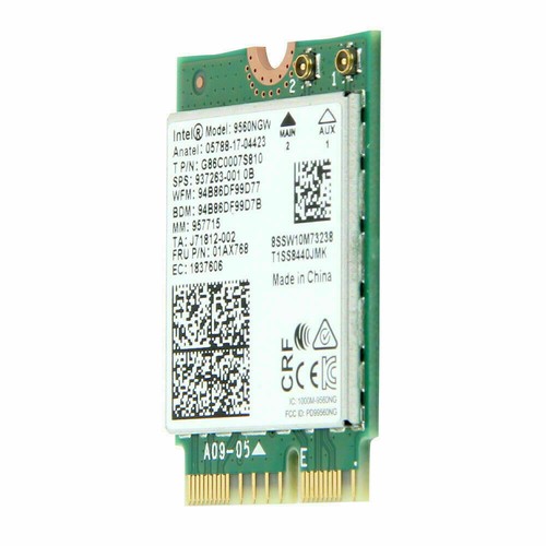 Intel Dual Band 9560 9560NGW NGFF 1^73Gbps BT5^0 Card S3 C6* R0L5 New W2 D2O4 - Picture 4 of 5