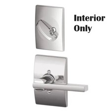 Schlage Latitude Single Cylinder Interior Pack with Decorative Century Trim
