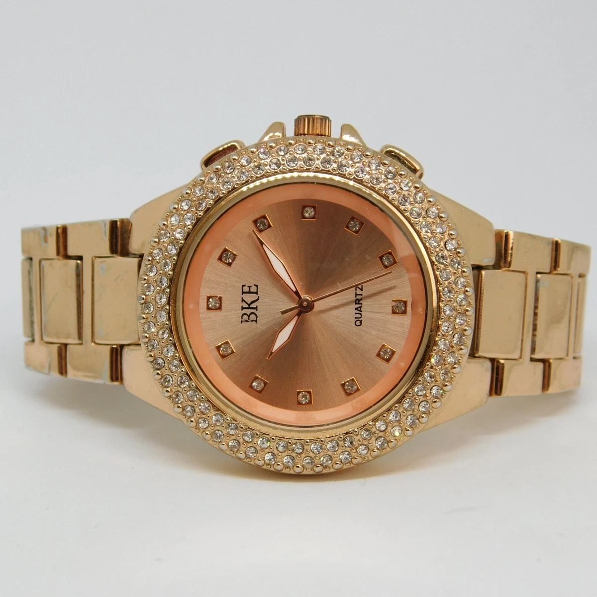 BKE No.2968 Rose Gold Tone Quartz Analog Women s Watch Sz. 6 1 2