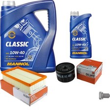 Pacchetto ispezione Mahle 6 L MANNOL Classic 10W-40 per Renault Modus/Grand 1.5