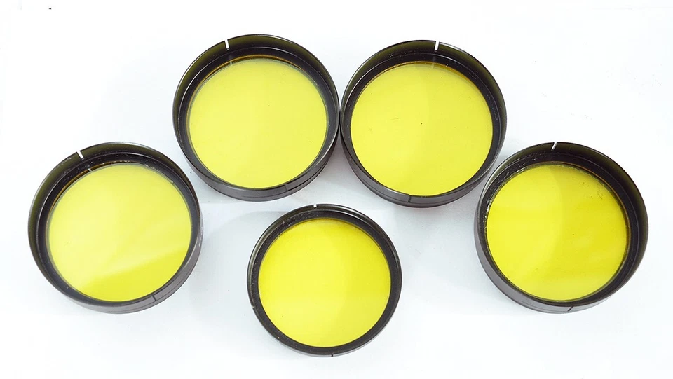 5x Heliopan Yellow Push-On Lens Filter 60mm/54mmFor Arriflex, Zeiss, Voigtlander - Image 3 of 4