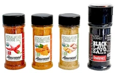Rawseed Organic Himalayan Salt & Mild Seasonings Gift Box Set, 4-Pack